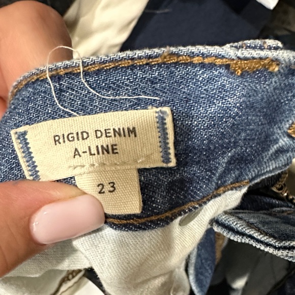 Madewell Frayed Hem Denim Mini Skirt - Picture 6 of 6